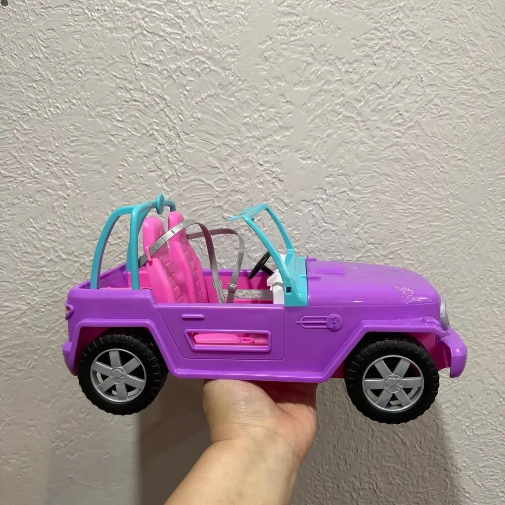 Barbie Jeep 2019 Purple Pink Blue Two Door Vehicle Off Road Doll Car Mattel